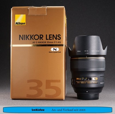 Nikon 35 mm F 1.4 G AF-S Objektiv Vollformat Top Zustand OVP