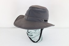 Vtg Tilley Endurables Faded Airflo Hiking Trekking Brimmed Hat Steel Blue Size 7