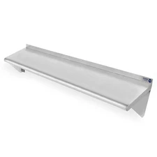 Commercial Stainless Steel Restaurant Kitchen Shelf Wall Shelving - 14" x 48"