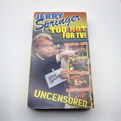 #ad Jerry Springer Too Hot for TV VHS 1996 NR Comedy Talk Show NTSC English $4.00