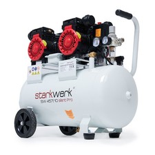 Starkwerk Flüsterkompressor Druckluft Kompressor SW457/10 50L Pro 10bar 2,2kW