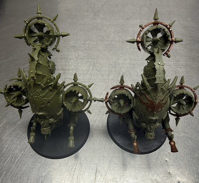 Two: Warhammer DEATH GUARD FOETID BLOAT-DRONES- Pre-owned