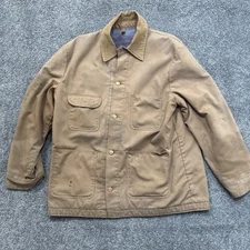 Vintage 1970’s Blue Bell Chore Coat Jacket Size 42 Duck Canvas Blanket Lined
