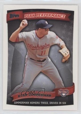 2010 Topps Update Peak Performance Ryan Zimmerman #PP-111 6z2