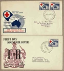 Australia 1954 Red Cross FDC Cover x2