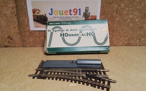 HORNBY ACHO HO. REF 7811. AIGUILLAGE ELECTRIQUE DROIT A DROITE | Condition: Occasion