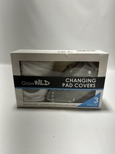 GROW WILD 2-Pack Changing Pad Cover Set Stars Moon Jersey Cotton