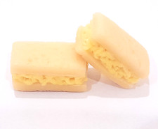 100 Dollhouse Miniature Egg Mayo Sandwiches  Doll Mini Food Set Wholesale Lot