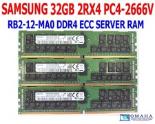 SAMSUNG 32GB 2RX4 PC4-2666V-RB2-12-MA0 M393A4K40CB2-CTD6Q SERVER RAM TESTED