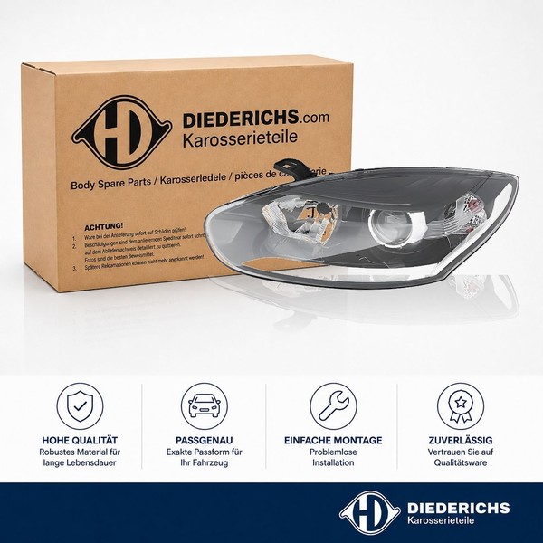 Hauptscheinwerfer Links Diederichs 4466983 FÜR Renault Frontscheinwerfer-image