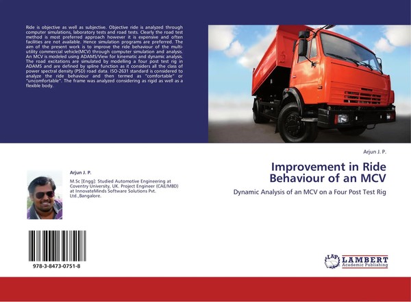 Arjun J. P. | Improvement In Ride Behaviour Of An MCV | Taschenbuch | Englisch-image
