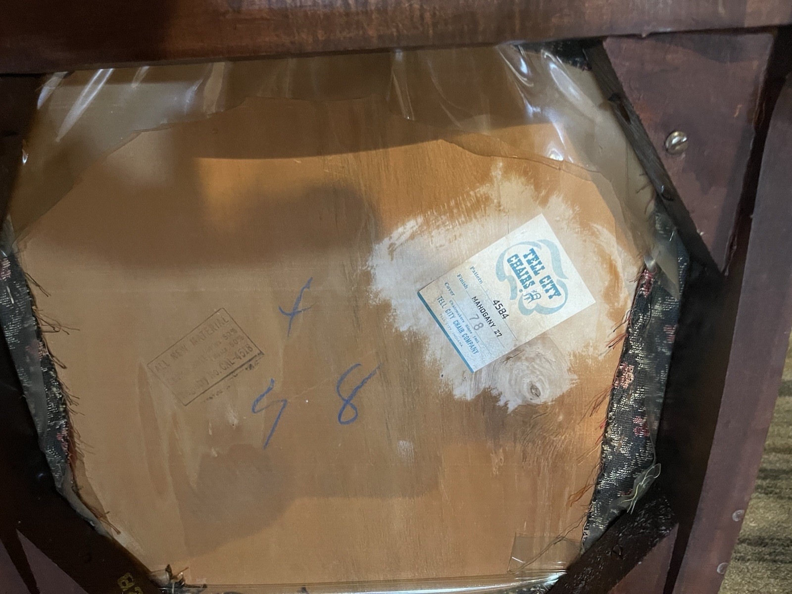 Phyfe Style Tell City Chairs Single Chair Vintage Mid Century