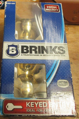 Brinks, High Security, Keyed Entry, Exterior Door, 2107-105