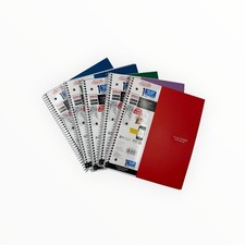 5 Notebooks Five Star 1 Subject College Ruled Notebook 100 Sheets Assorted Color