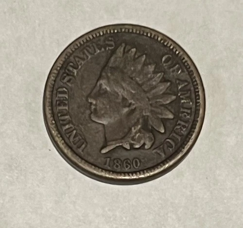 New ListingLot Of 4 Indian Head Cents 1860-1884 + Canadian 10 Cent