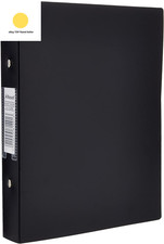 Image of A5 Ring Binder, Black, 25 Mm 2 O-Ring Diameter, Budget, 13428BK