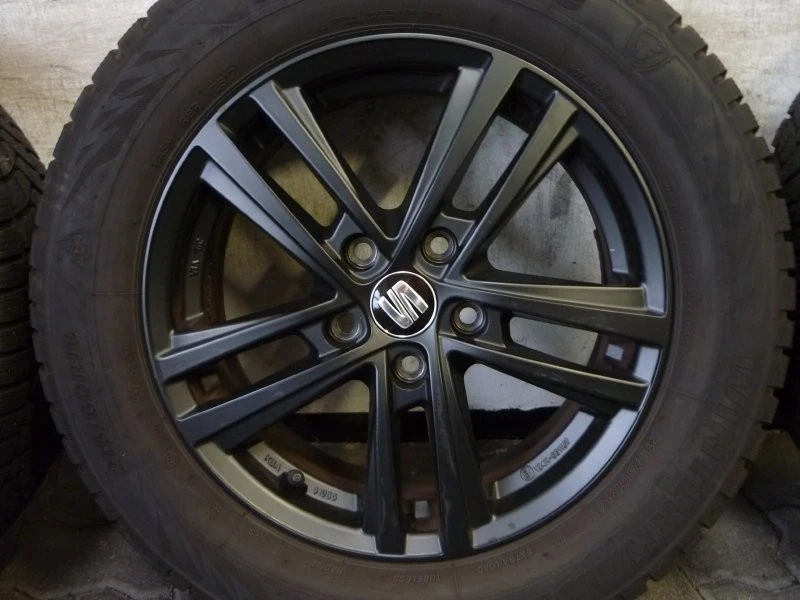 WINTERREIFEN ALUFELGEN ORIGINAL SEAT ATECA 5FP ABRERA II SCHWARZ 215/60 R16 - Bild 3 von 4
