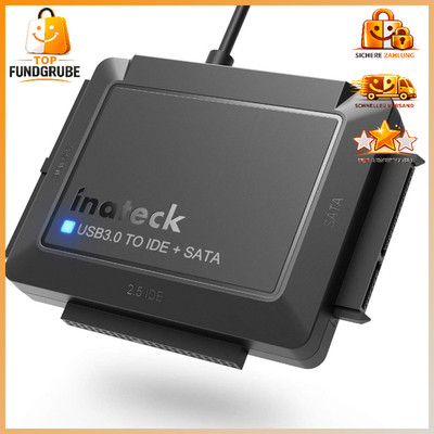 SATA zu USB 3.0 Adapter für 2,5/3,5 Zoll HDD SSD mit 12V 2A Stromversorgung