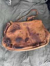 Vintage Leather Merit 1964 Satchel Bag Patina Western Style Ranch Bag