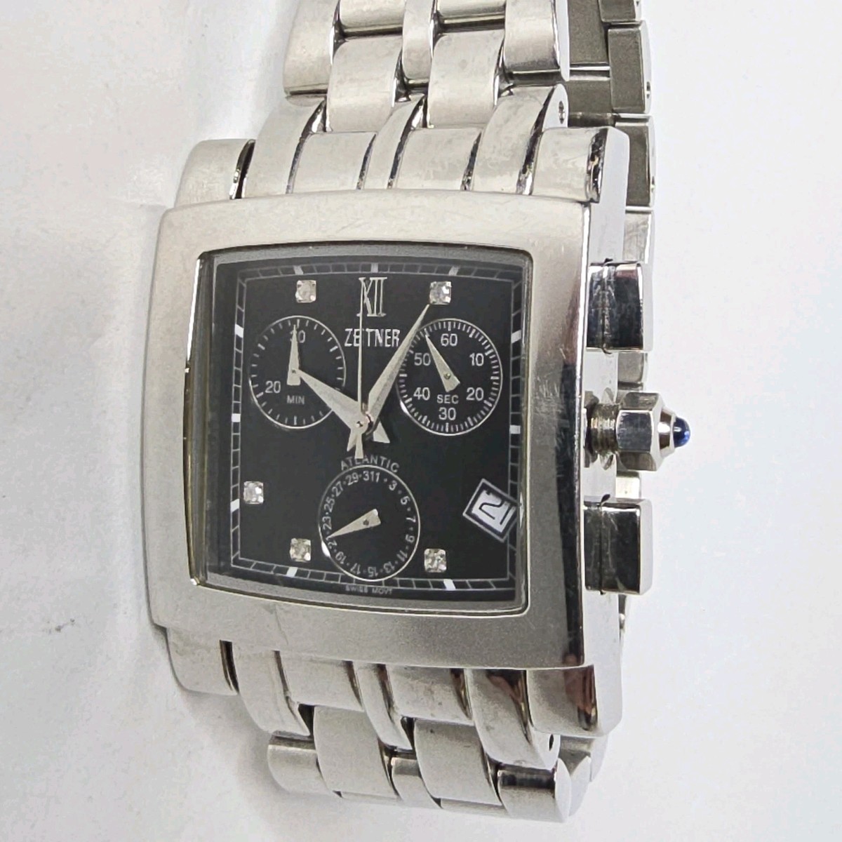 Zeitner Atlantic Quartz Chronograph Watch 32mm | eBay