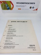 Vue Éclatée Souffleur Stihl SG 17 , BG 17 ( Français, Anglais, Allemand )