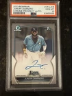 2023 Bowman Junior Caminero Chrome Auto 1st Prospect #CPA-JCR Rays PSA 10