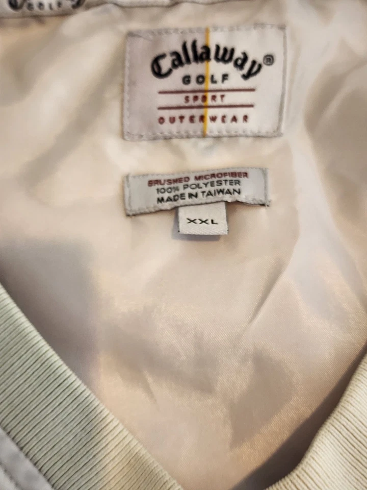 Callaway Golf Sweatshirt Mens Size XXL V-Neck Athletic Windbreaker Jacket - Image 2 of 4