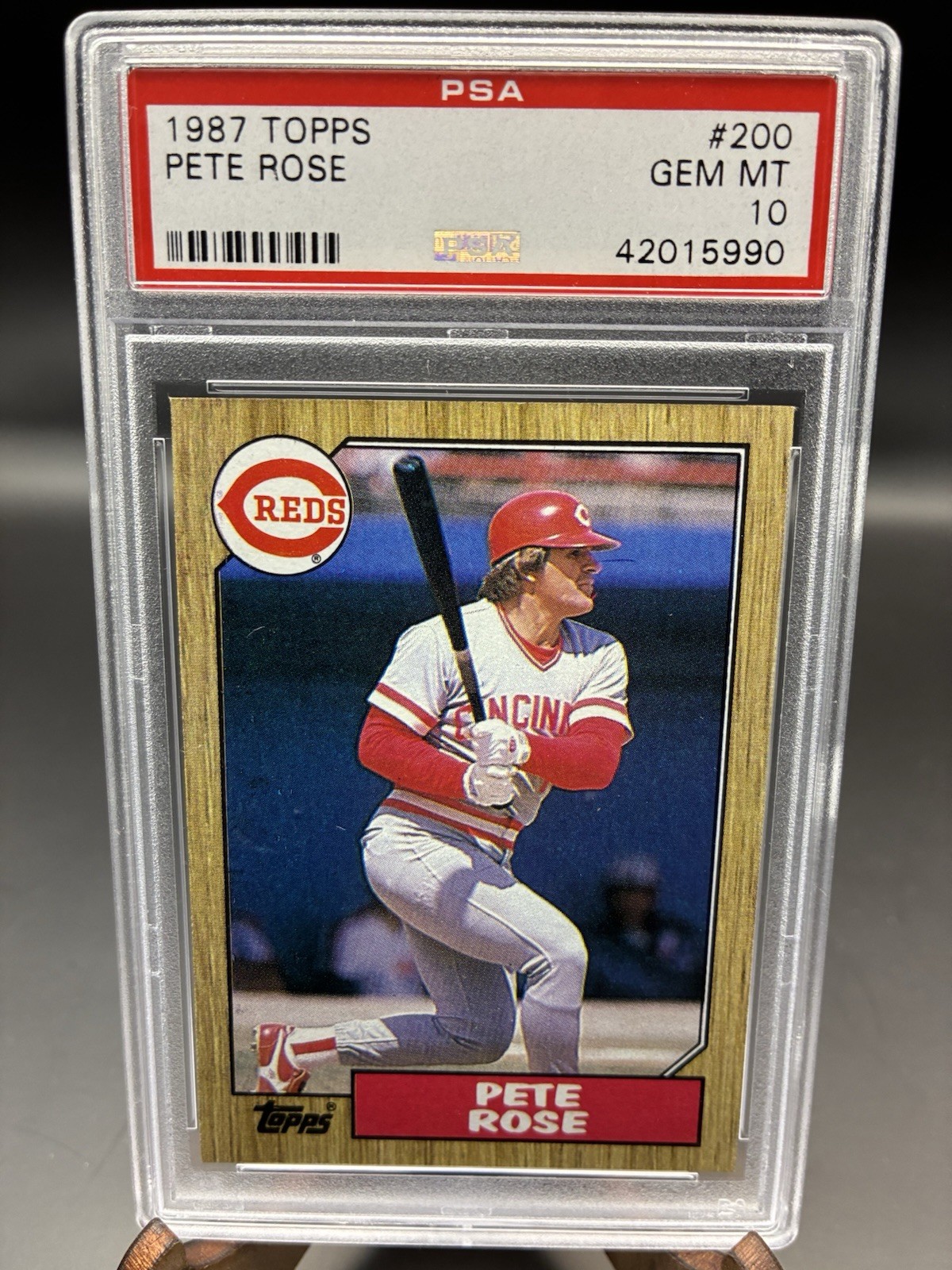 1987 Topps - Pete Rose #200- PSA 10 -  FREE SHIPPING