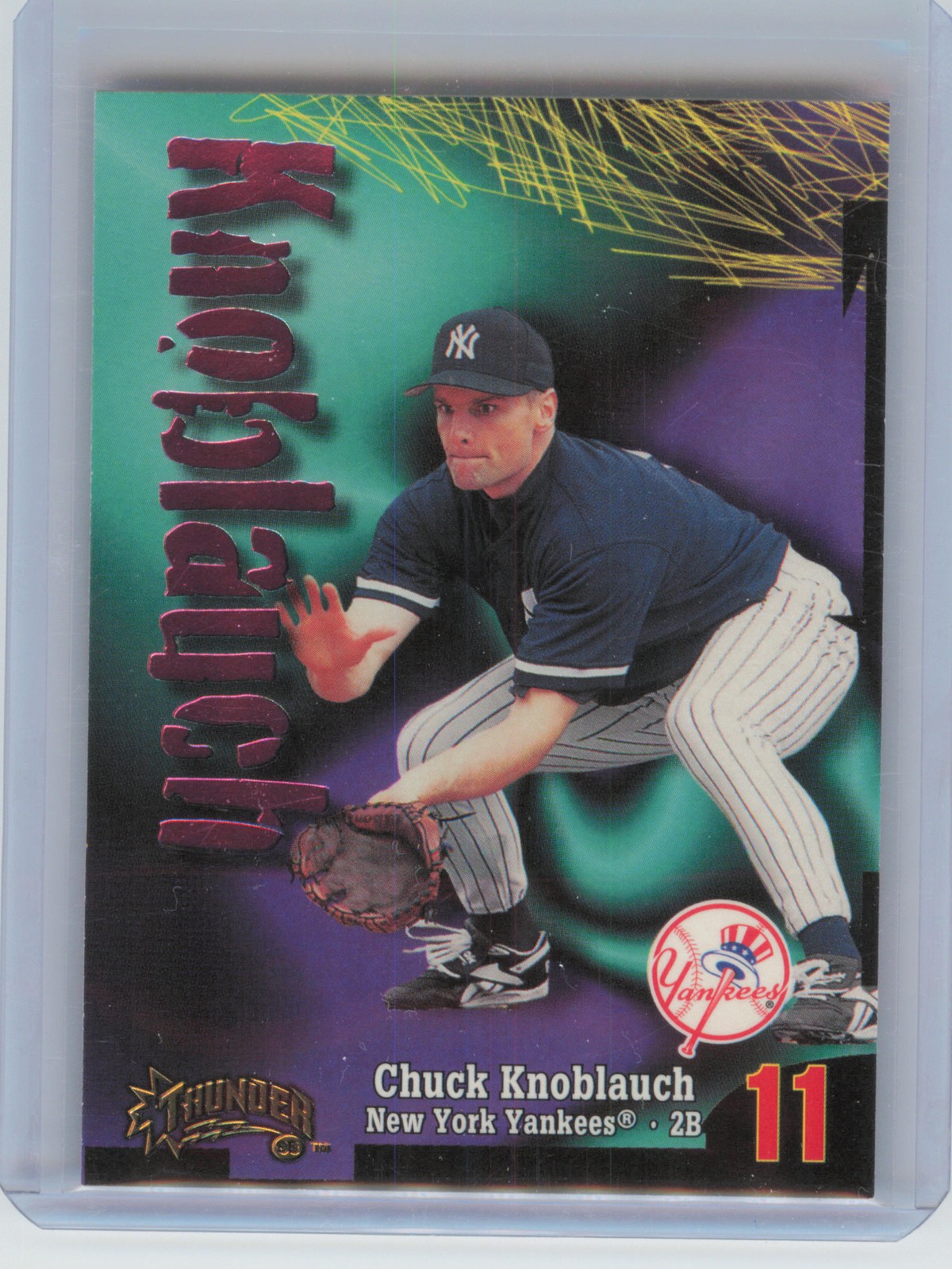 1998 Circa Thunder #123 Chuck Knoblauch
