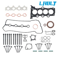 Head Gasket Set W/Bolts &Intake Exhaust Valves For Accent Veloster Rio Soul 1.6L