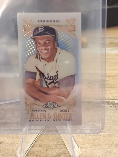 2021 Topps Chrome Allen And Ginter Mini Jackie Robinson