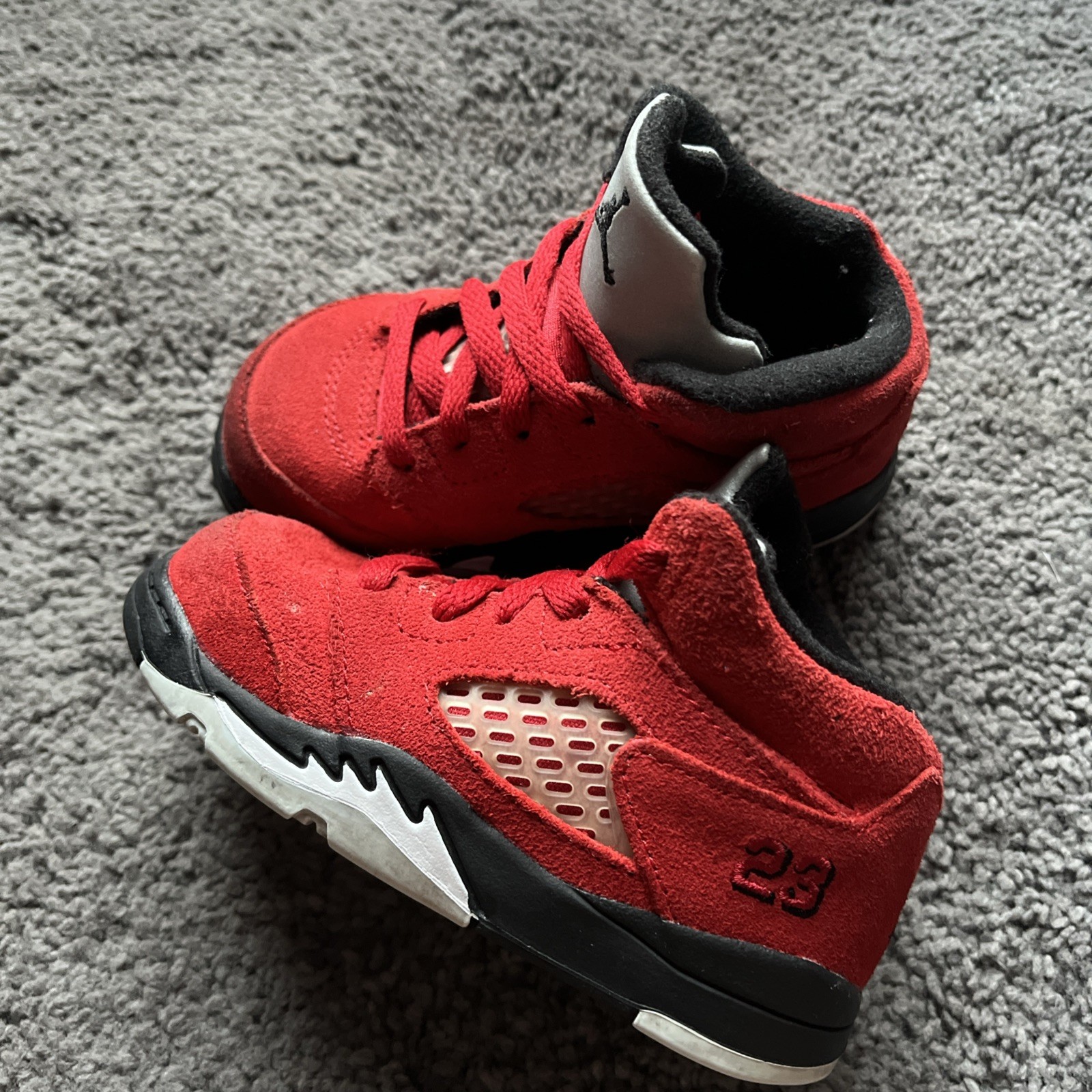 Nike Air Jordan 5 Retro TD Raging Bull size 7C 440890-600 Re