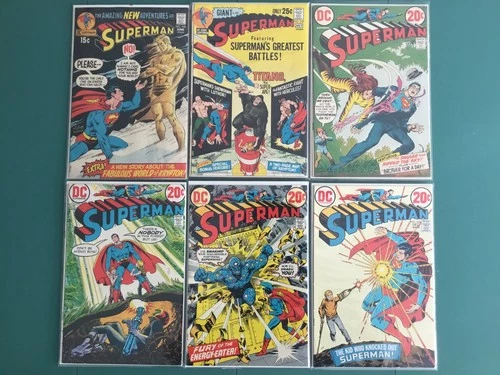DC Comics Superman Lot of 6 Different Vintage MINT Condition