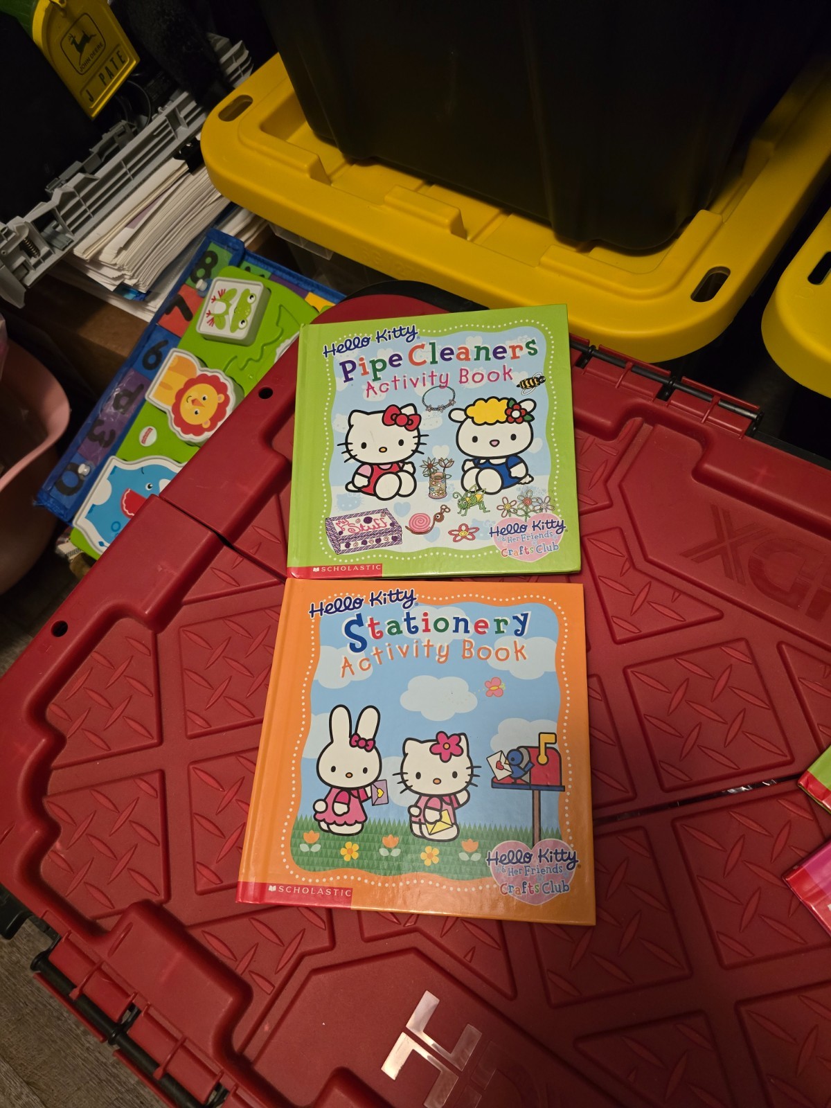 Hello Kitty Activity Book Lot of 2 Pipe Cleaners Stationery Crafts Club