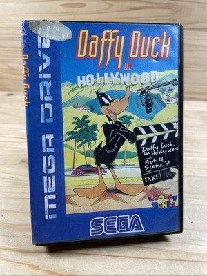 Sega Mega Drive Spiel   Daffy Duck in Hollywood   Mit Anleitung #BL