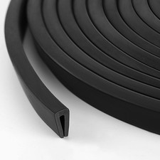 Rubber Edge Trim 1/8" U Channel Sheet Metal Edge Protector Door Seal Strip Gu...