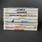 Assorted Lot of 8 Nintendo Wii Games/ All CIB/ Wii Sports Resort Included