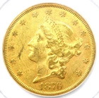 1876-CC Liberty Gold Double Eagle $20 Carson City Coin. PCGS AU55 - $8,000 Value