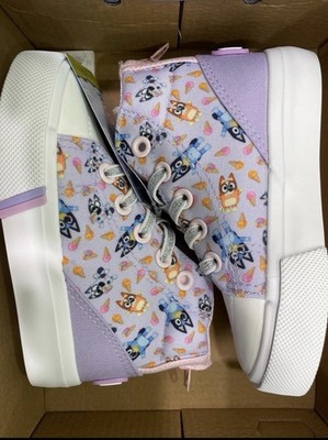 Bluey and bingo ice cream high top toddler shoes
