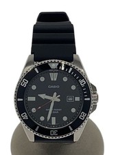 CASIO Quartz Watch Other Analog Rubber BLK BLK From Japan
