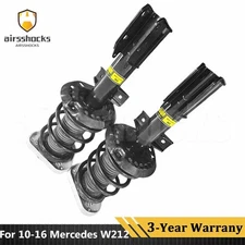 For 10-16 Mercedes W212 E350 4Matic Front Right & Left Shock Absorber Spring Set