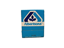 1979 Vintage Blue Albertsons Full Matchbook Unstruck Ohio Match Company B1A