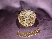 ARRAS DE BODA GOLD WEDDING CEREMONY UNITY 13 COIN SET CHEST BRIDAL Rhinestones