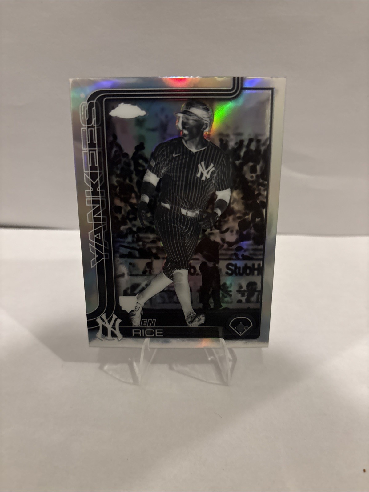 2025 Topps Chrome - Ben Rice #139 Negative Refractor (RC)