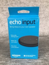 Echo Input from Amazon Far Field Voice Control For Your Speaker Black Brand New