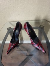 Gianni Versace Women's Red &Black Shoes, Size 39,Italy. Brand New.