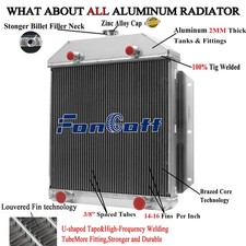 4-row Aluminum Radiator Fit 1949-19531952 Ford Cars Flathead Configuration V8 4-row Aluminum Radiator Fit 1949-19531952 Ford Cars Flathead Configuration V8