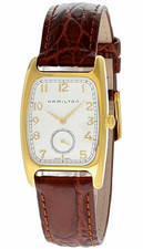 Hamilton American Classic Boulton Quartz Brown Leather band Mens Watch H13431553