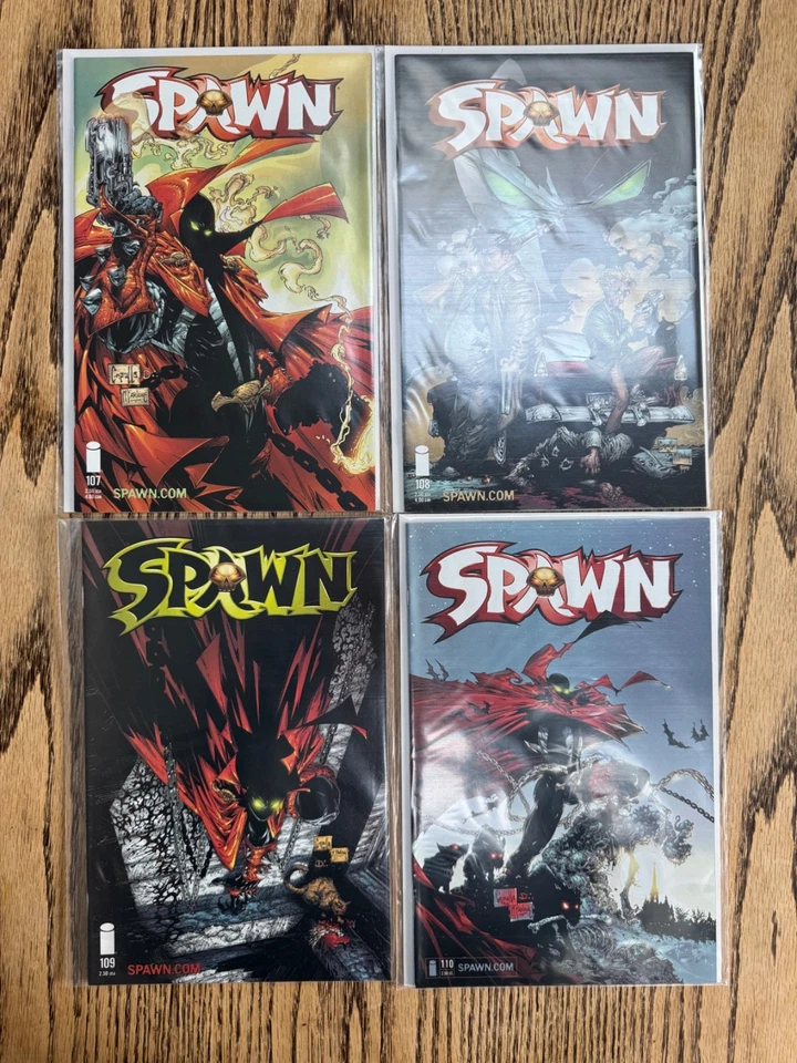 Image Comics Spawn  Issues 107 108 109 110 111 117 (10th Ann.)  & Hell Spawn #1 - Image 2 of 3