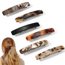 6er Haarspangen-Set aus Acetat &ndash; langlebig, alltagstauglich, farbvielfalt